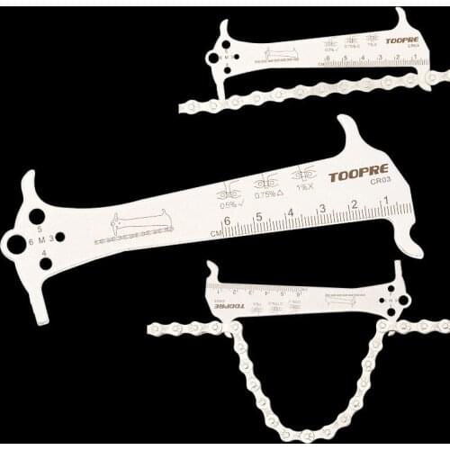 MTB Bike Chain Wear Indicator Three-in-one Chain Measurement Checker Ruler Bicycle Chains Gauge Portable Caliper Cycling Parts