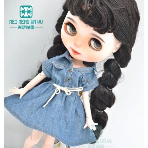 Blyth Doll Clothes fashion drawstring dress for Blyth Azone OB23 OB24 1/6 doll accessories