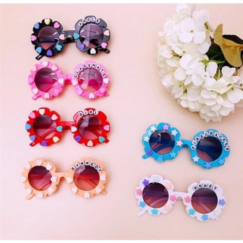 Summer Kids Girls Lovely Ourdoor Wear Letter Flower-Shaped Outdoor for Beach
