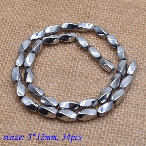 Natural Stone Special-shaped Square Black Hematite Beads Hematite beads For DIY Necklace Bracelet Jewelry Making No Fade