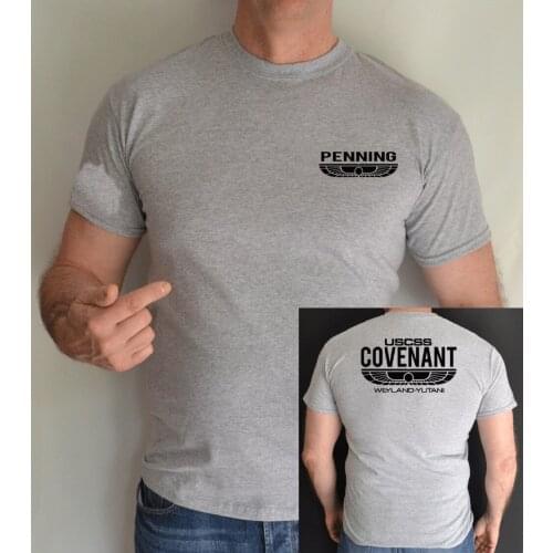 2019 Hip Hop Novelty MenS Brand ALIEN COVENANT,USCSS,PERSONALISED NAME TAG,WEYLAND, SPACE,FILM, FUN,T SHIRTTee Shirt