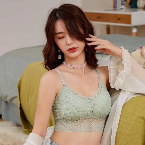 Sexy Women Lace Seamless Bra Wireless Push Up Bralette Beautiful Back Padded Comfortable Underwear