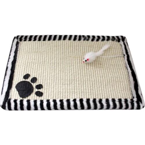 Cat Kitten Scratch Board Pad Sisal Toy Sofa Furniture Protector Cat Claw Care Product Cats Scratcher Paw Pad With Invisible Nail