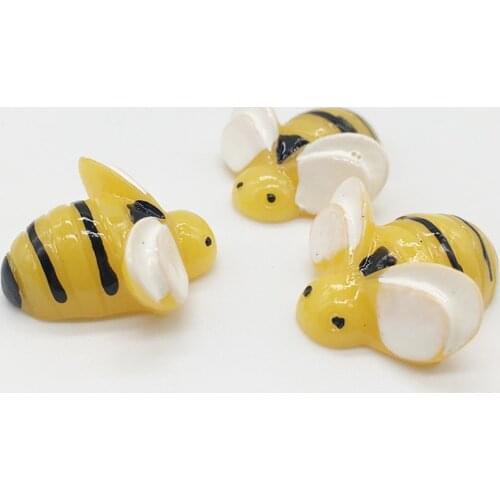 Resin Bee Supplements for Slime Filler DIY Polymer Clay Accessories Toys for Children Kids Slimes Charms Supplies Slime Fluffy