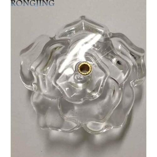 Rose Clear Acrylic Kitchen Cabinet Drawer Knobs China Furniture Cupboard Dresser Rural Handles Closet Handle Wine Cabinet Pulls