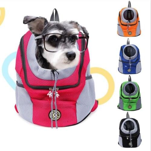 Out Doppelte Schulter Tragbare Reise Rucksack Auben Haustier Hund Tasche Haustier Hund Front Tasche Mesh Rucksack Pet Liefert