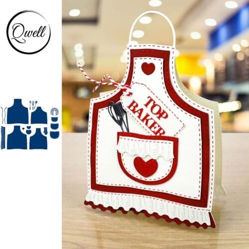 QWELL Chef Apron Metal Cutting Dies for Scrapbooking and Card Making Paper Embossing Craft New 2019 die cuts