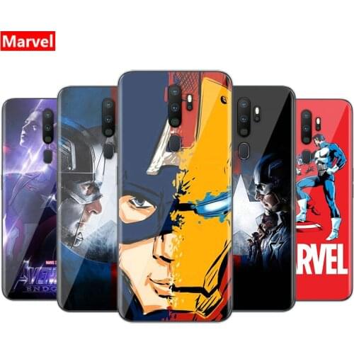 Marvel Avengers Captain America Super Hero For OPPO Reno5 4 F K Z SE Lite Pro Plus 5G Soft TPU Silicone Phone Case