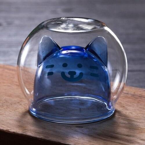 Cartoon Bear Heat-Resistant Glass Cup Double Layer Cute Transparent Coffee Milk Mug Home Water Drinkware Party Milk Juice Cups