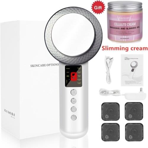 Ultrasound Cavitation EMS Body Slimming Massager Lipo Fat Burner Machine Galvanic Infrared LCD Weight Loss Facial Lifting Device