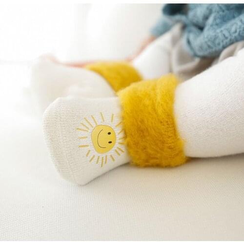 3Pairs/Set Infant Baby Winter Thicken Socks Toddler Cotton Soft Sock Lovely Cartoon Warm Socks Children Fashion Unisex 0-3Years