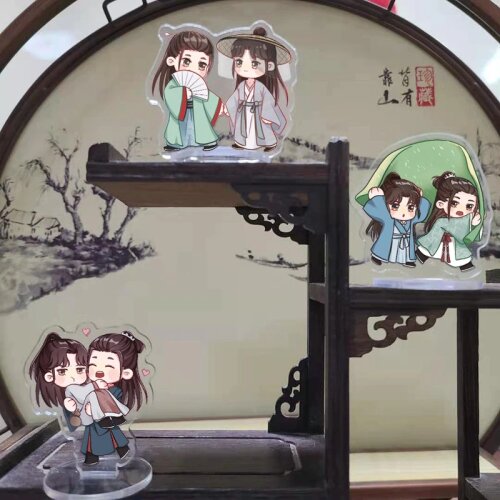 Anime WORD OF HONOR Wen Kexing Acrylic Stand Figure Model Plate Desktop Decor Toy Keychain Pendnat Keyring Cospaly Accessories