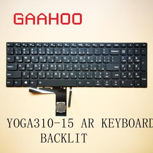 AR ARABIC backlit KEYBOARD For Lenovo IdeaPad 310-15 310-15ABR 310-15IAP 310-15ISK 310-15IKB V310-15ISK keyboard Black
