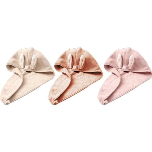 Quick Dry Hair Towel Cap Super Absorbent Microfiber Soft Turban Bath Shower Head Towel consistent