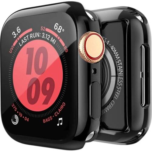 Cover for Apple Watch case 44mm 40mm iwatch 38mm 42mm soft TPU screen protector Accessories for apple watch Series 6 5 4 3 Se