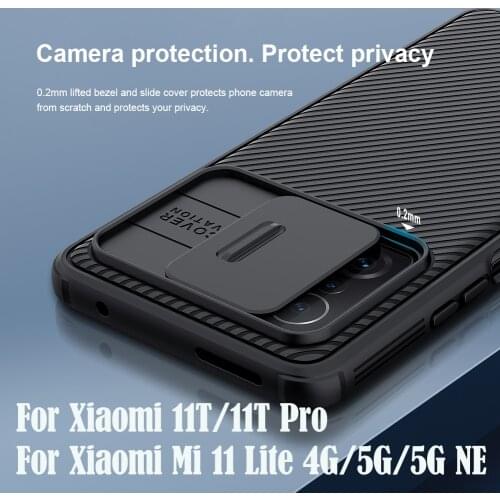 For Xiaomi 11 Lite 5G NE Case NILLKIN CamShield Slide Camera Cover Lens Privacy Protection Back Cover For Xiaomi Mi 11 Lite