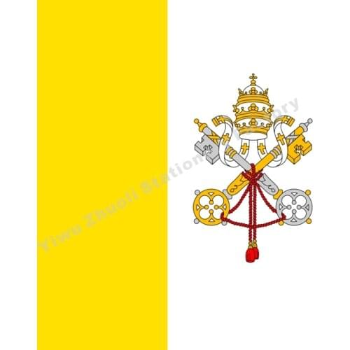 Vatican City Flag 120X120cm (4x4FT) 120g 100D Polyester Double Stitched High Quality Free Shipping