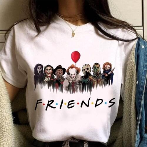 Horror Movie Characters T-Shirt Halloween Clothes Tops Tees Camiseta Camiseta