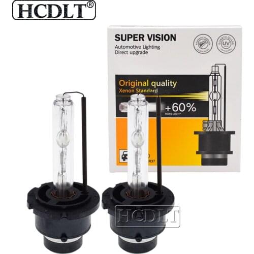 HCDLT 2PCS Hot Sale OEM 35W D2S 6000K Xenon HID Bulb 55W D2S 3000K 4300K 5000K 8000K 10000K D2 HID Xenon Lamp D2S Car Light Bulb