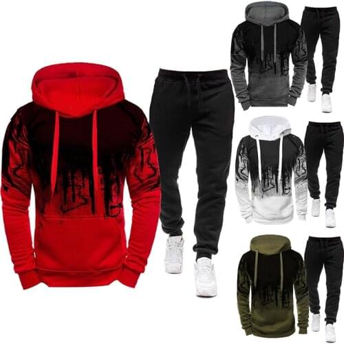 Huikairui Men's Printed Hoodies