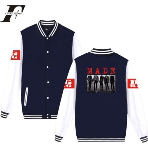 LUCKYFRIDAYF MADE bigbang kpop sport fashion Baseball Jacket men women Hoodies Sweatshirts casual Long Sleeve Jackets coats tops