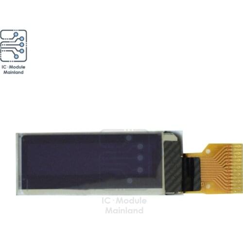 0.91 inch OLED Display Module 0.91" SSD1306 IIC I2C Interface 14Pin 128*32 White for Arduino