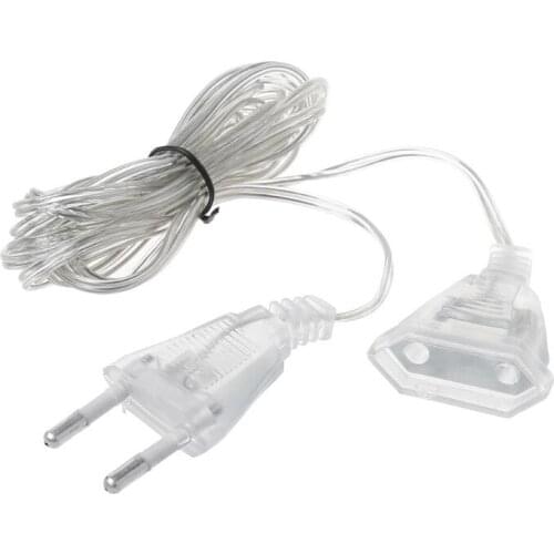 Power Extension Cable Plug Extender Wire For LED String Light Christmas Lights 28TC