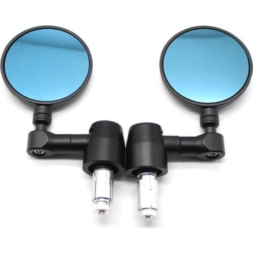 For Vespa Benelli KTM Honda Yamaha Suzuki Kawasaki BMW Triumph Ducati motorcycle handlebar mirror rearview mirror Grip Bar Ends