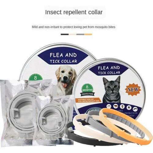 Anti Flea Ticks Insect Mosquitoes 8 Months Protection Waterproof Long Lasting Dog Collar Custom Puppy Cat Pet Collars Harness