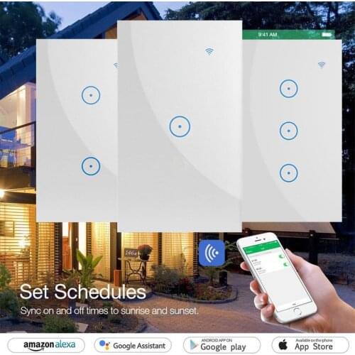 NEW Touch Switch WIFI Smart Wall Light Panel Timing Socket Light Switch Wall Home Intelligent Remote Control Switches