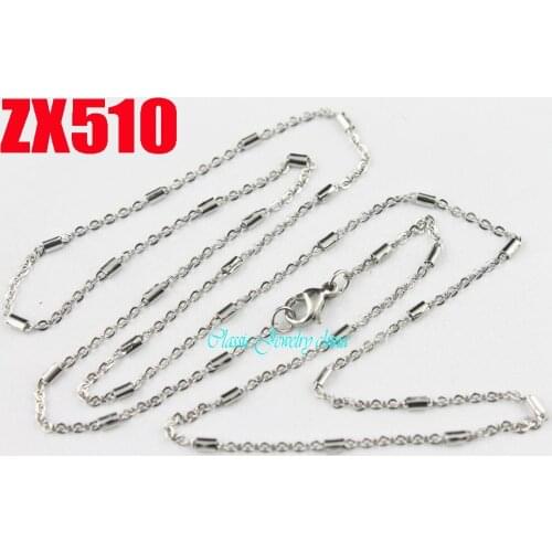 2.0mm add barrel cross chain stainless steel necklace fashion chains sweater chain 20pcs ZX510