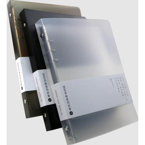 Transparent Creative Ring Binder B5/A5 A6 Pp Notebook Planner PP Cover Accessory Office School Supplies Stationery 6 Holes