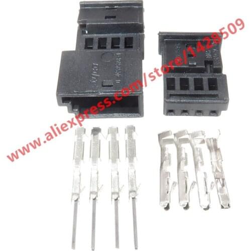 10 Sets 4 Pin Central Locking Plug Atmosphere Light Connector Female Male For BMW MG7 0-1452576-1 968813-1