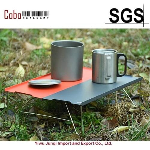Ultralight Mini Folding Table with Upward Tabletop Edge and Carry Bag by iClimb