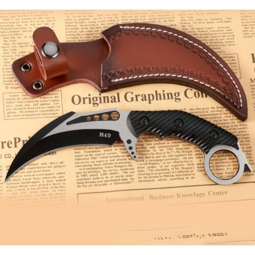 M49 Special Warfare D2 Claw Knife Self-defense Sabre Field Survival Special Forces High Hardness Scorpion Sharp Eagle Claw Knife