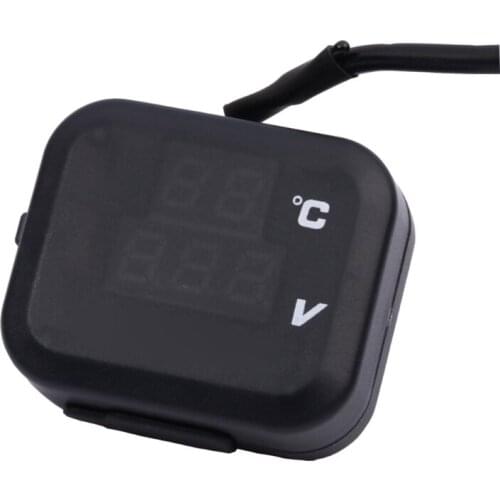 Universal Motorcycle Display Dashboard Temperature Voltage USB Charger 3 in 1 Motorcycle Modification Tool