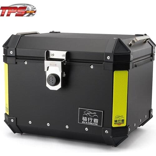 For Suzuki Vstorm 650 Tail box 48L Rear LuggageTrunk DL650 V storm 650 Pannier Cargo Motorcycle with mounting brackets