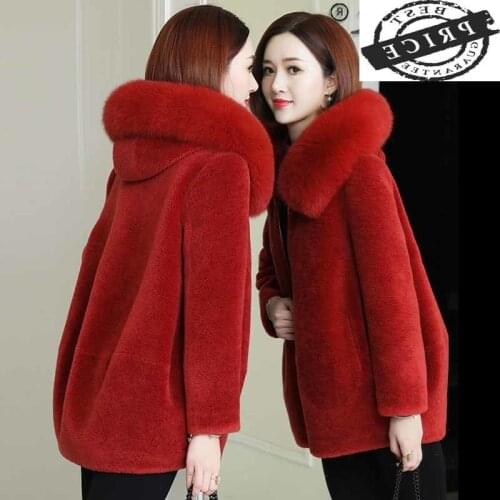 Womens Woman Jacket Clothing Winter Coat Women 2021 New Faux Fur Coats Oversize Hooded Thick Plush Parkas Mujer Chaqueta LXR31a