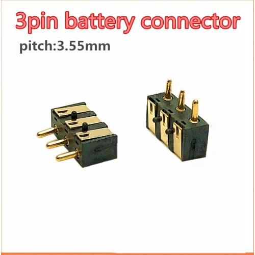 10PCS 3PIN Tangda pogo pin connector Charging pin Mobile phone battery Spring probe Conductive needle Thimble test