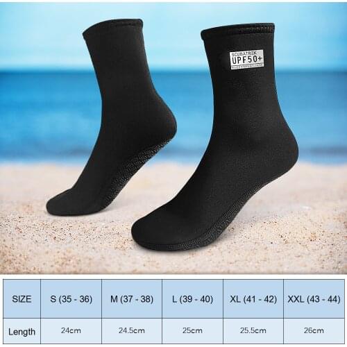 3mm Neoprene Diving Socks Anti Slip UV Protection Beach Water Sports Socks for Kayaking Surfing Snorkeling Sailing Scuba Diving