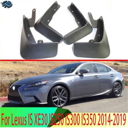 4PCS For Lexus IS XE30 IS250 IS300 IS350 2014-2019 Mud Flaps Splash Guards Fender Mudguard Kit Mud Flap Splash Guards Mudguard