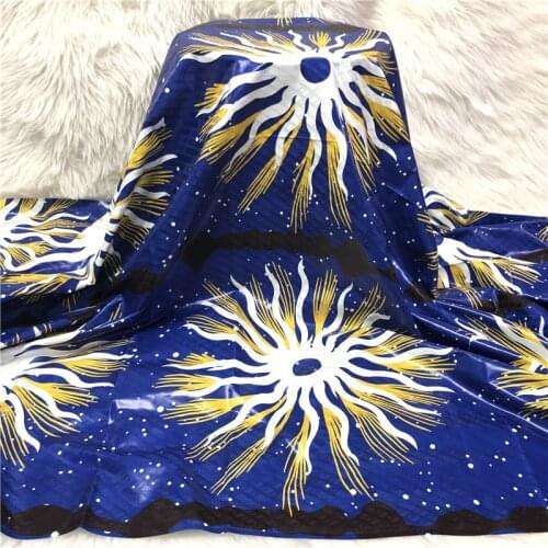 5YARDS Soft 100% Cotton Damask Shadda Bazin Riche Fabric For Cloth Keep Shiny Top Quality African Fabric Guniea Brocade