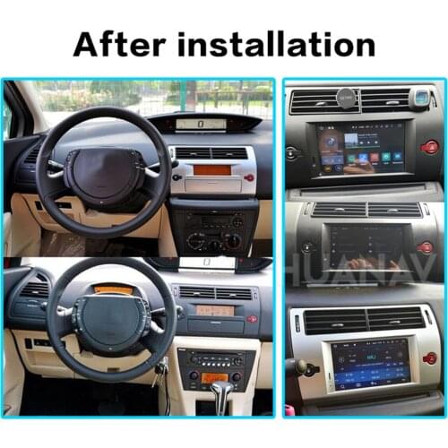 DSP Android 9 GPS Navigation Car DVD player for Citroen C4 Quatre Triumph 2004-2012 autoradio stereo player head uint multimedia