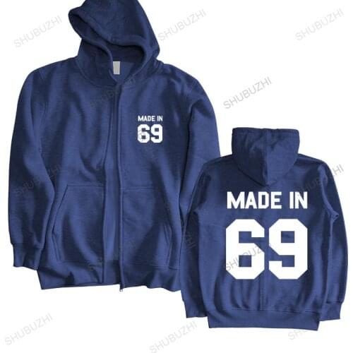 Brand fall winter hoodie Made In '69 - Mens hoodies 52th Birthday - Present Gift 1969 unisex Outwear men hoodies