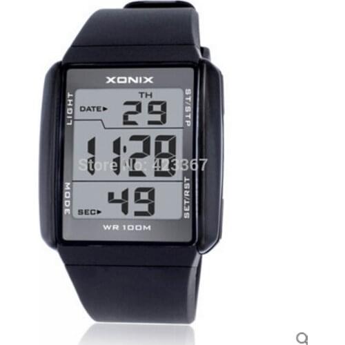 Mens Sports Watches Digital Waterproof 100m Multi function Students Sports Watch Diver Swim Runner Watch Chronograph