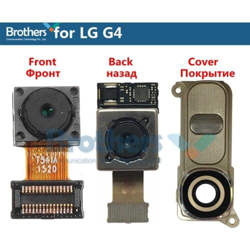 For LG G4 Back Camera Rear Big Camera for LGG4 Front Small Camera Module Flex Cable Camera Cover Case Phone Replacement Test Top