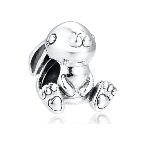CKK Fit Pandora Bracelets Nini the Rabbit Charms Silver 925 Original Beads for Jewelry Making Sterling Silver Berloques