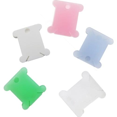 Embroidery Holder Winding Plate Board Thread Organizer Cross Stitch Sewing Tools Accessory 50 Pcs Stand Bobbin Sewing Thread