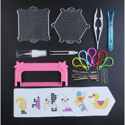 Children 3D Puzzle Toys Beads Accessories Template &Clips &Pattern &Rings Water Spray Beads Educational Toys for Kids Juguetes