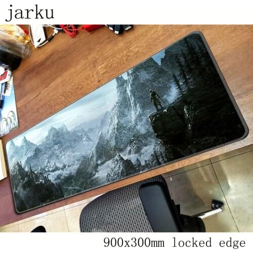 Skyrim mousepad gamer 900x300X3MM gaming mouse pad large High-end notebook pc accessories laptop padmouse ergonomic mat